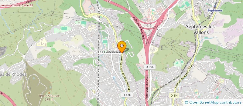 localisation de l'entreprise MONSIEUR FREDERIC ARISTIZABAL-CARENO à LES PENNES-MIRABEAU