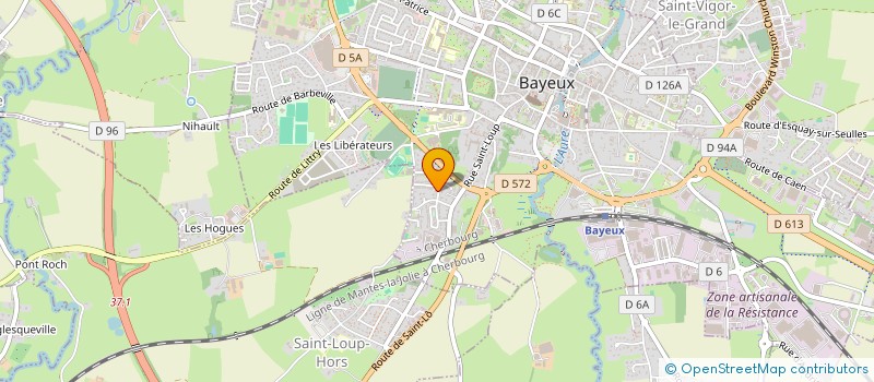 localisation de l'entreprise MONSIEUR FREDERIC ARMAND à BAYEUX