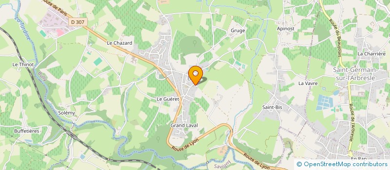 localisation de l'entreprise MONSIEUR FREDERIC ARNAUD  SAINT-GERMAIN-NUELLES