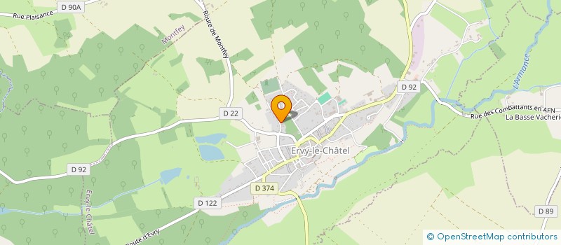 localisation de l'entreprise MONSIEUR FREDERIC ARNAULT à ERVY-LE-CHATEL