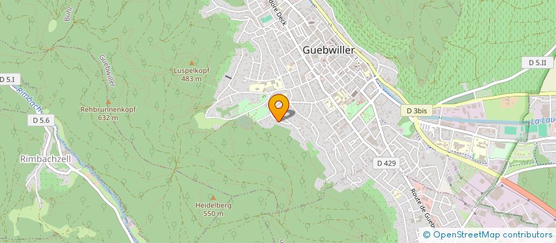 localisation de l'entreprise MONSIEUR FREDERIC ARNOLD  GUEBWILLER