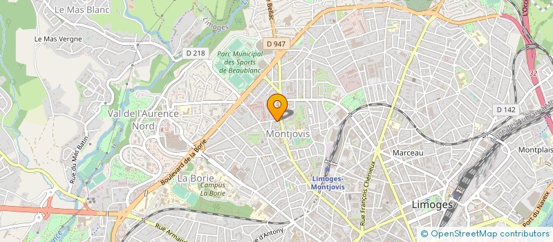 localisation de l'entreprise MONSIEUR FREDERIC ARNOUX à LIMOGES