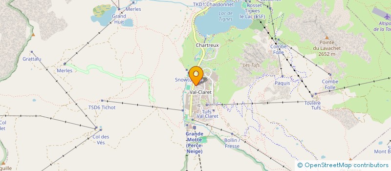 localisation de l'entreprise MONSIEUR FREDERIC ASSAS  TIGNES