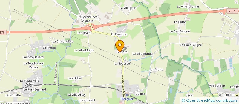 localisation de l'entreprise MONSIEUR FREDERIC AUBAULT  PLERGUER