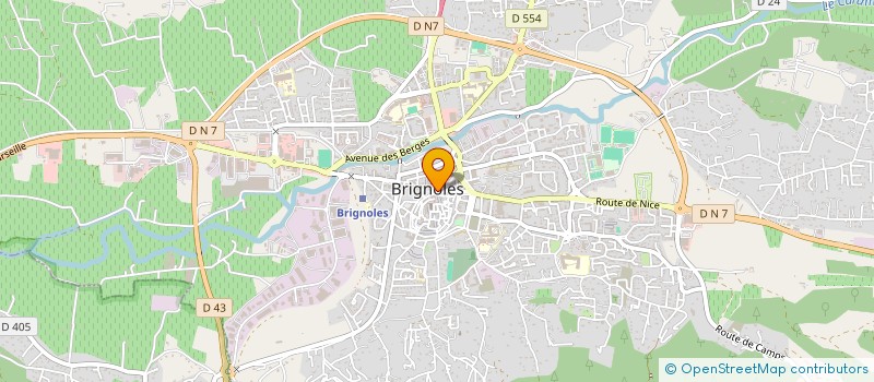 localisation de l'entreprise MONSIEUR FREDERIC AUBERGER à BRIGNOLES