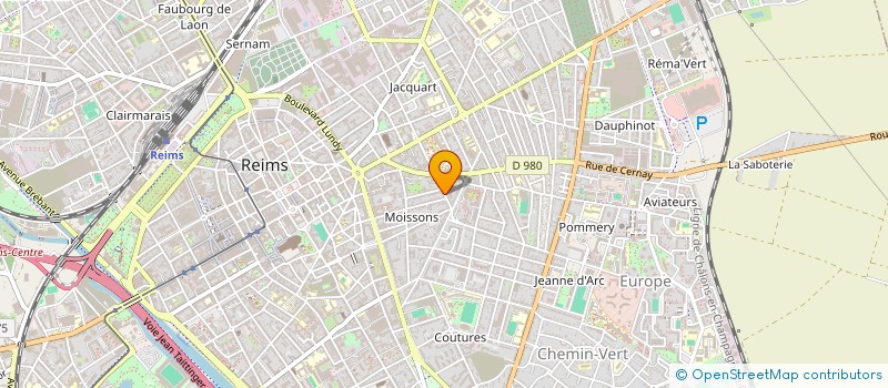 localisation de l'entreprise MONSIEUR FREDERIC AUBERT  REIMS