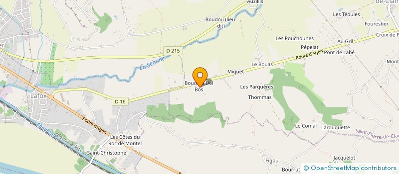 localisation de l'entreprise MONSIEUR FREDERIC AUBERT  SAINT-JEAN-DE-THURAC