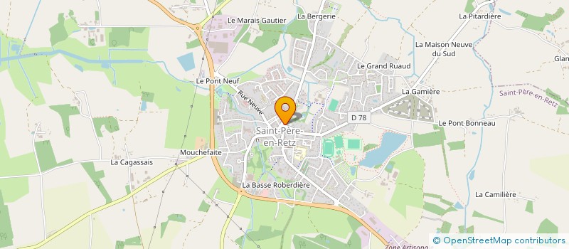 localisation de l'entreprise MONSIEUR FREDERIC AUBRAT  SAINT-PERE-EN-RETZ