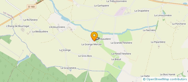 localisation de l'entreprise MONSIEUR FREDERIC AUCLAIR à LES HERBIERS