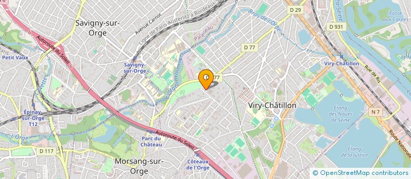 localisation de l'entreprise MONSIEUR FREDERIC AUDEL à VIRY-CHATILLON
