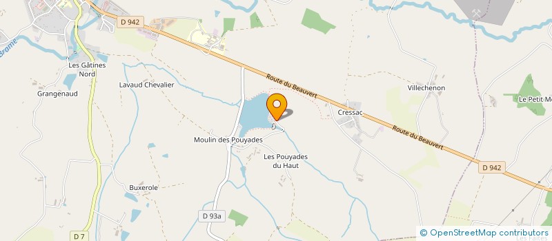 localisation de l'entreprise MONSIEUR FREDERIC AUDEVART  MAGNAC-LAVAL