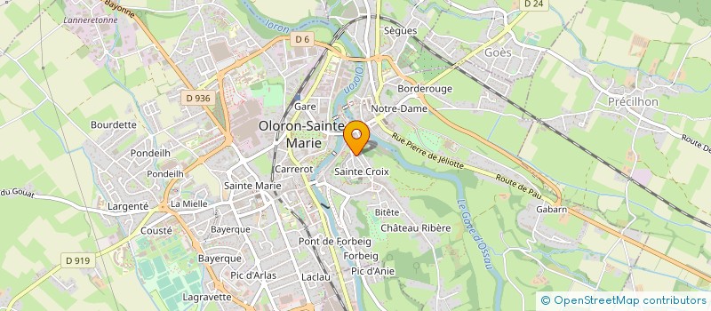 localisation de l'entreprise MONSIEUR FREDERIC AUGE  OLORON-SAINTE-MARIE