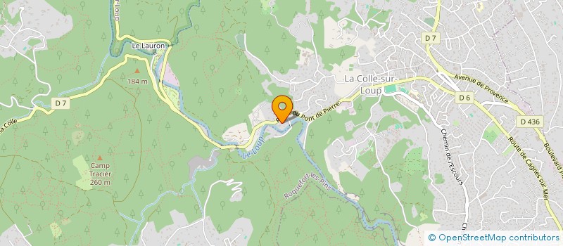 localisation de l'entreprise MONSIEUR FREDERIC AUGIER  LA COLLE-SUR-LOUP