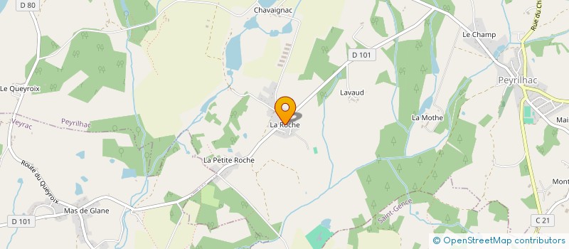localisation de l'entreprise MONSIEUR FREDERIC AUJOUX à PEYRILHAC