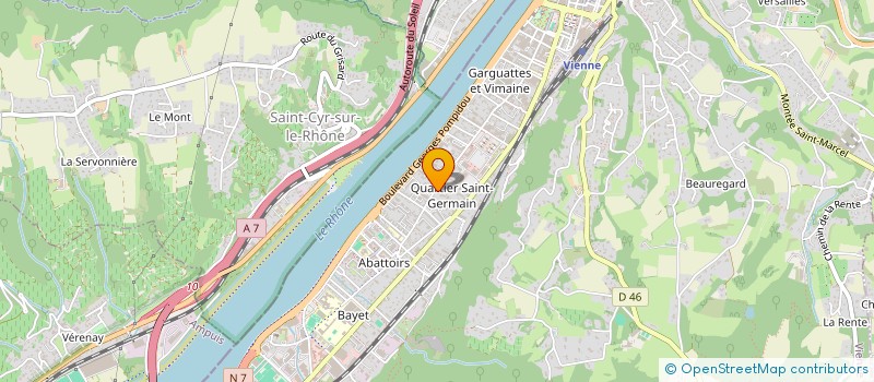 localisation de l'entreprise MONSIEUR FREDERIC AUMEUNIER  VIENNE