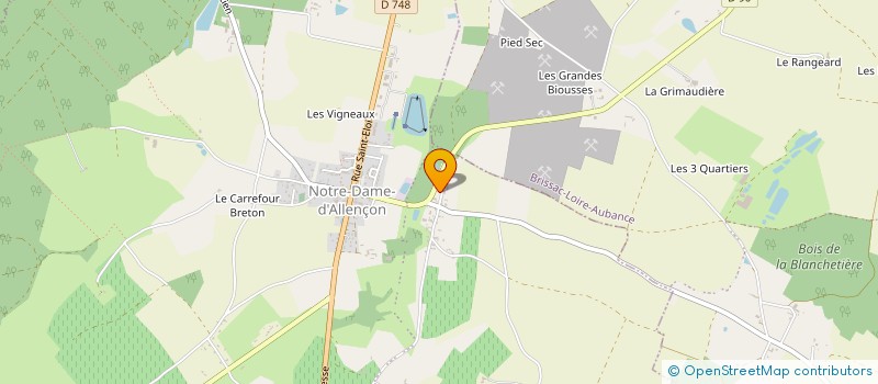 localisation de l'entreprise MONSIEUR FREDERIC AUMJAUD à BELLEVIGNE-EN-LAYON