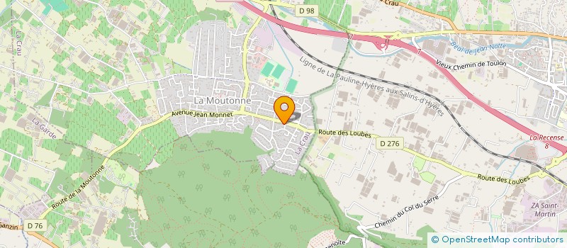 localisation de l'entreprise MONSIEUR FREDERIC AUREGGIO  LA CRAU