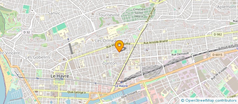 localisation de l'entreprise MONSIEUR FREDERIC AUTHOUART à LE HAVRE