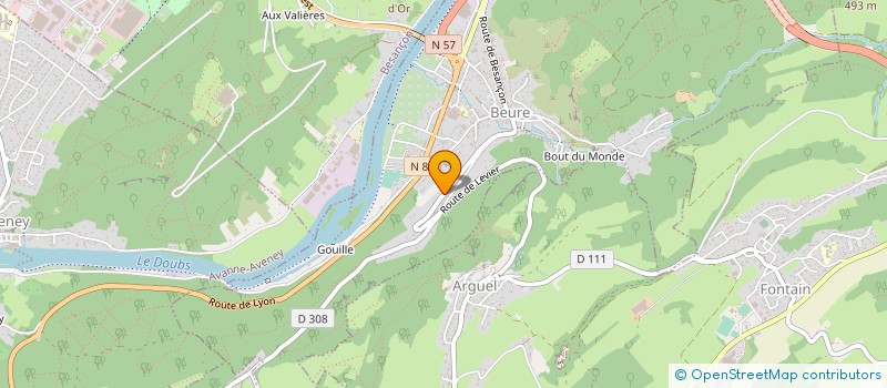 localisation de l'entreprise MONSIEUR FREDERIC AVIS  FONTAIN