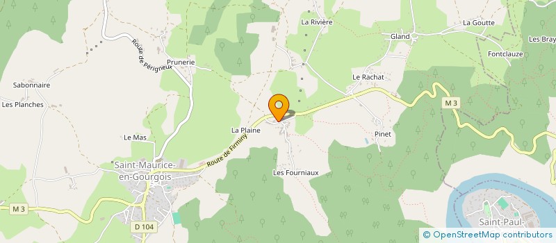 localisation de l'entreprise MONSIEUR FREDERIC AVOUAC à SAINT-MAURICE-EN-GOURGOIS