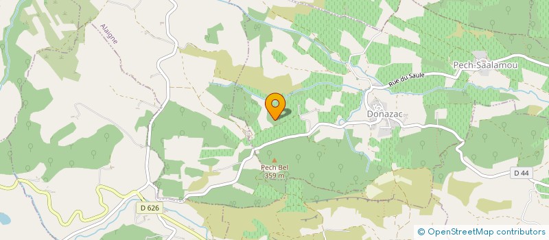 localisation de l'entreprise MONSIEUR FREDERIC AZAM  DONAZAC