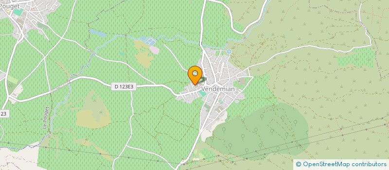 localisation de l'entreprise MONSIEUR FREDERIC AZEMAR  VENDEMIAN