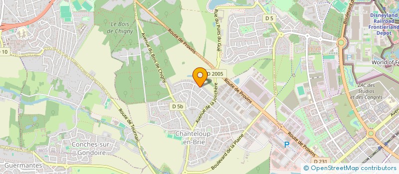 localisation de l'entreprise MONSIEUR FREDERIC AZNAG  CHANTELOUP-EN-BRIE