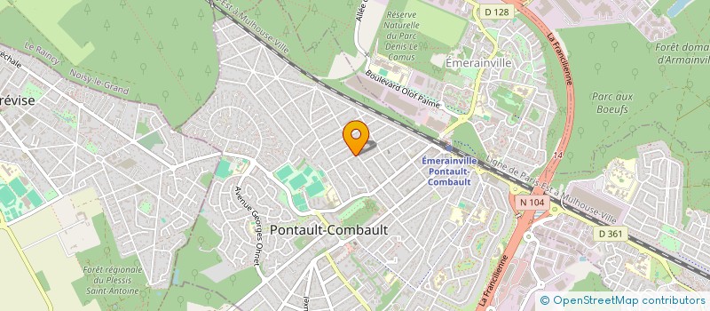 localisation de l'entreprise MONSIEUR FREDERIC AZRIA à PONTAULT COMBAULT