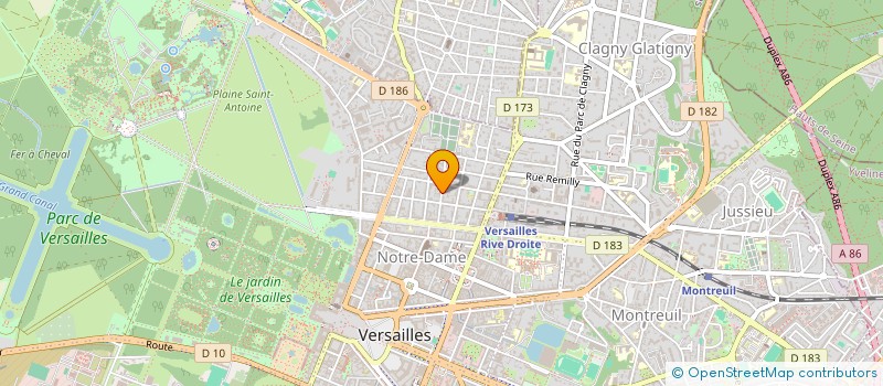 localisation de l'entreprise MONSIEUR FREDERIC AZUELOS à VERSAILLES