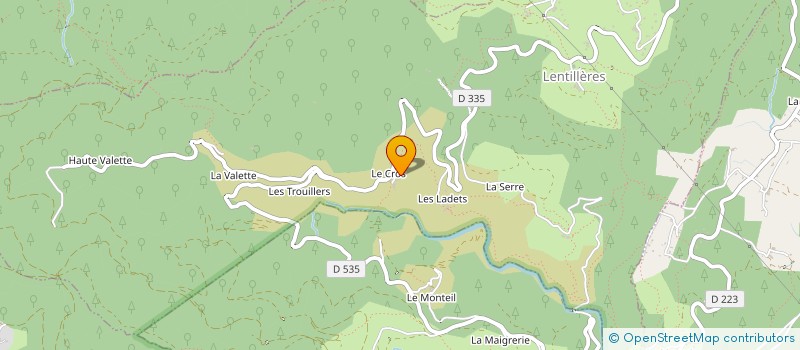 localisation de l'entreprise MONSIEUR FREDERIC BABEL  LENTILLERES