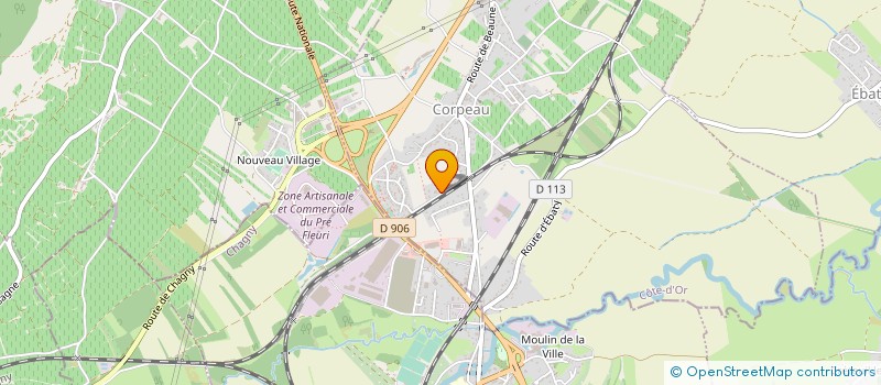 localisation de l'entreprise MONSIEUR FREDERIC BABEL  CORPEAU