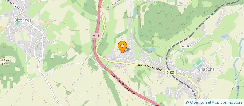 localisation de l'entreprise MONSIEUR FREDERIC BABILON  CHABONS