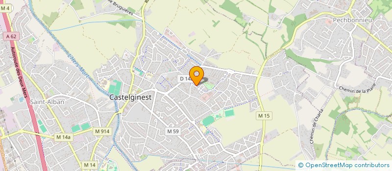 localisation de l'entreprise MONSIEUR FREDERIC BACOUL  CASTELGINEST