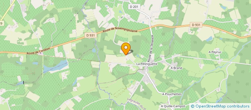 localisation de l'entreprise MONSIEUR FREDERIC BACQUE  RAMOUZENS