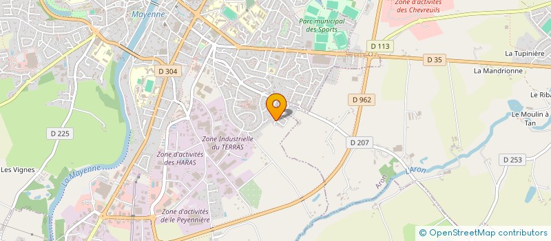 localisation de l'entreprise MONSIEUR FREDERIC BAILLEUL  MAYENNE