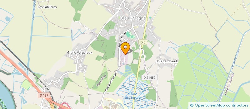 localisation de l'entreprise MONSIEUR FREDERIC BAILLOU  BREUIL-MAGNE