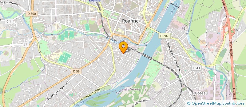 localisation de l'entreprise MONSIEUR FREDERIC BAILLY  ROANNE