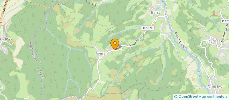 localisation de l'entreprise MONSIEUR FREDERIC BAJAC  AVERAN