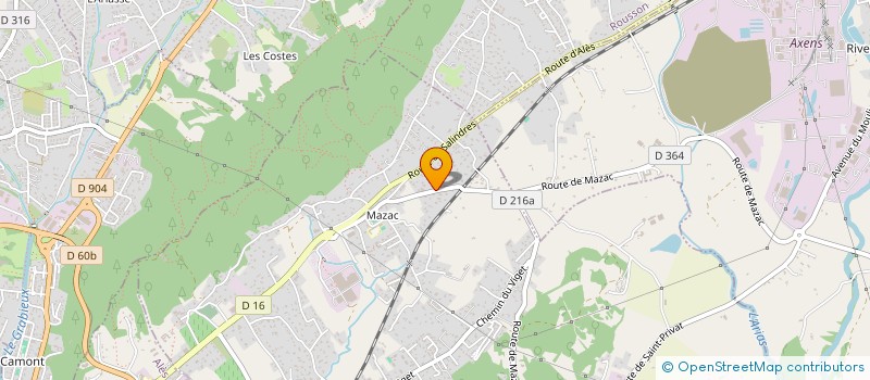 localisation de l'entreprise MONSIEUR FREDERIC BALDIT à SAINT-PRIVAT-DES-VIEUX