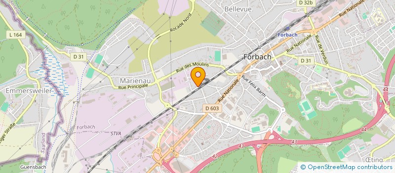 localisation de l'entreprise MONSIEUR FREDERIC BALLOT à FORBACH
