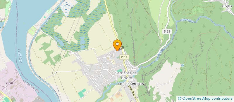 localisation de l'entreprise MONSIEUR FREDERIC BALMON  SERRIERES-DE-BRIORD