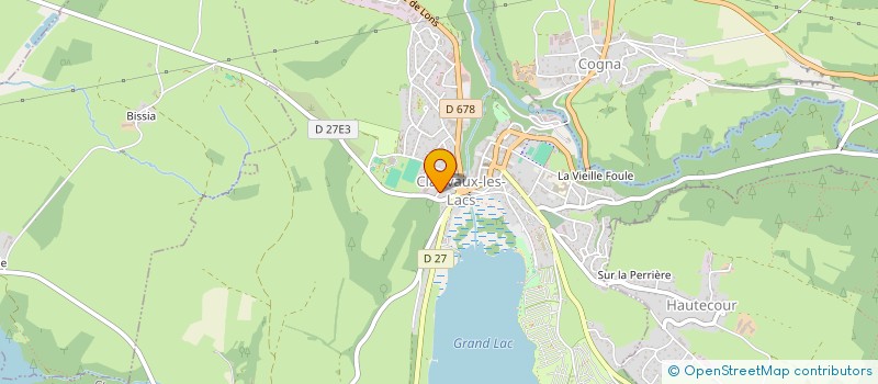 localisation de l'entreprise MONSIEUR FREDERIC BALOUZAT  CLAIRVAUX-LES-LACS