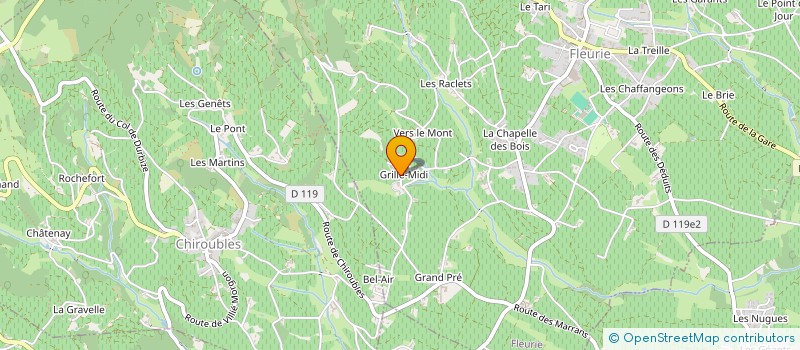 localisation de l'entreprise MONSIEUR FREDERIC BALVAY à FLEURIE