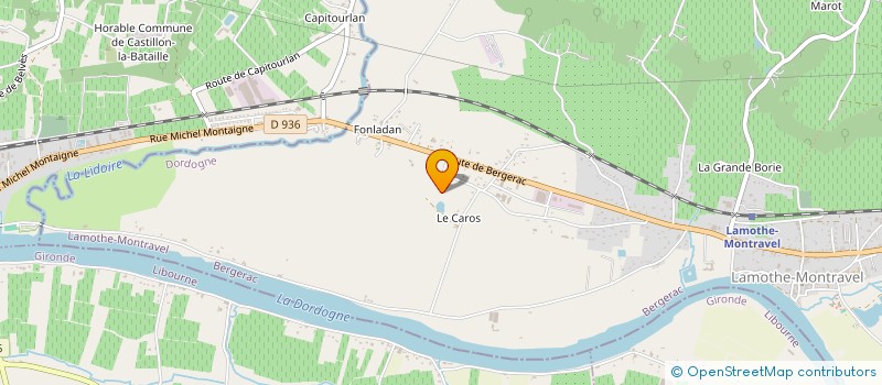 localisation de l'entreprise MONSIEUR FREDERIC BARAN  LAMOTHE-MONTRAVEL