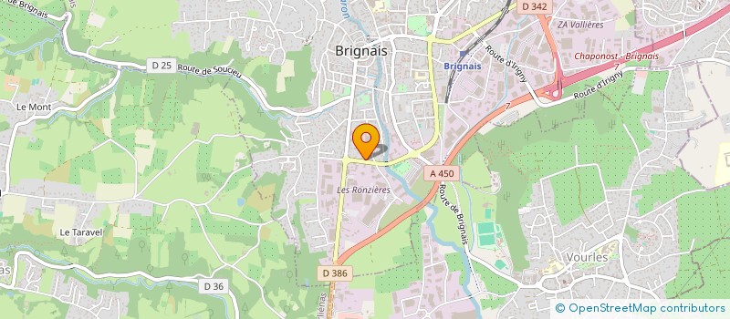 localisation de l'entreprise MONSIEUR FREDERIC BARBATI à BRIGNAIS