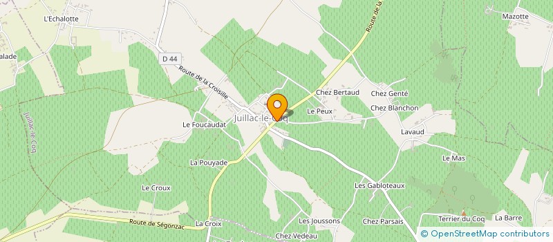 localisation de l'entreprise MONSIEUR FREDERIC BARBION à JUILLAC-LE-COQ