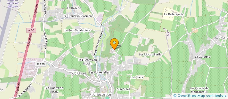 localisation de l'entreprise MONSIEUR FREDERIC BARON  ROCHECORBON