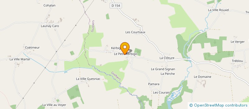 localisation de l'entreprise MONSIEUR FREDERIC BARRE à GUILLIERS
