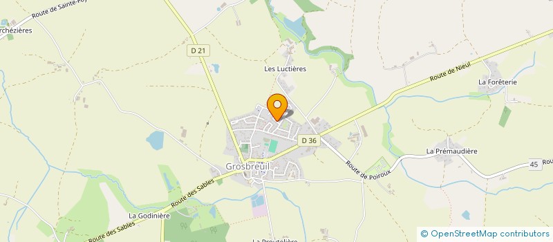 localisation de l'entreprise MONSIEUR FREDERIC BARRE à GROSBREUIL