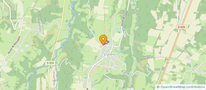 localisation de l'entreprise MONSIEUR FREDERIC BARRERE  CLARENS